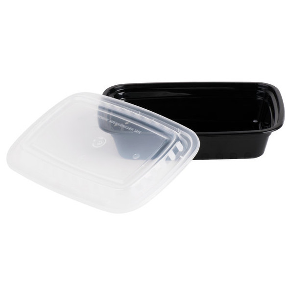 RECTANGULAR CONTAINER - COMBO - BLACK - 16OZ / 150