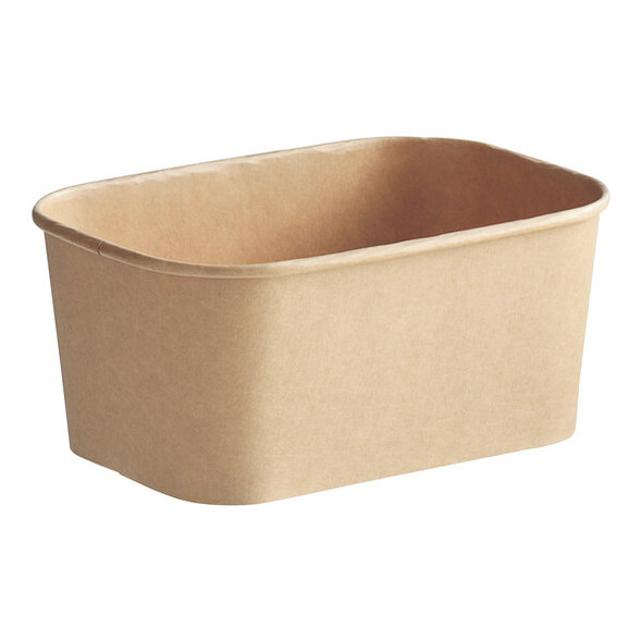RECTANGULAR CONTAINER - KRAFT - 30OZ / 50