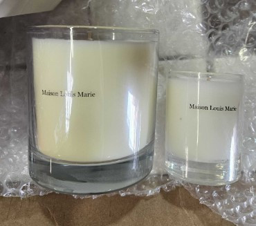CANDLE - WAX - WHITE - SMALL MAISON / 50