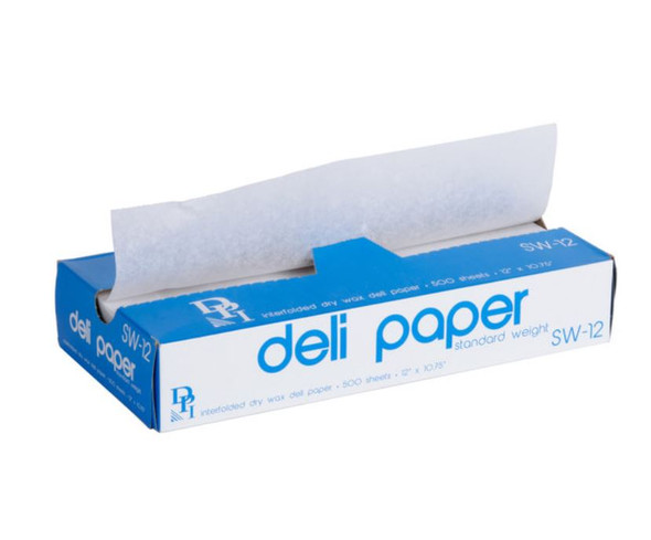 WAX PAPER - DRY - 12 X 10.75 - INTERFOLD - WHITE