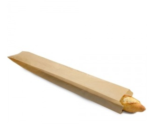 BREAD BAG -  BAGUETTE - KRAFT - 3.5 x 2 x 24 / 1000