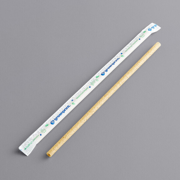 STRAW - 8.25" - AGAVE - NATURAL - WRAPPED / 2000