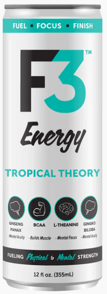 ENERGY DRINK - F3 - TROPICAL THEORY - 12 OZ / 12