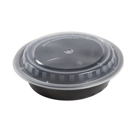ROUND CONTAINER - COMBO - BLACK - 24OZ / 150