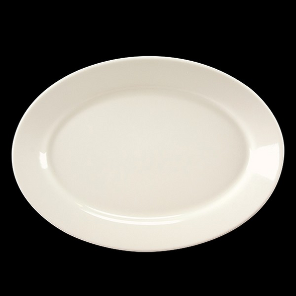 STEELITE - OVAL PLATTER HOMER W/ DBL LINE RIM 11.75" / 12