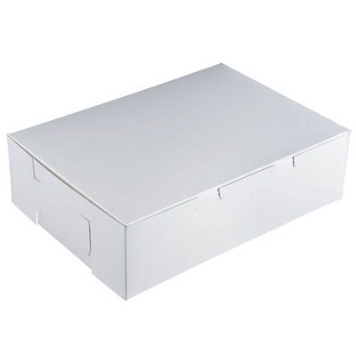 BAKERY BOX - WHITE - 14 X 10 X 4  / 100