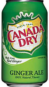 SODA - GINGER ALE - CAN - 12OZ 2/12
