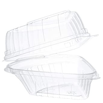 HINGED CONTAINER - CLEAR - PIE - 5" - POLAR PAK / 300