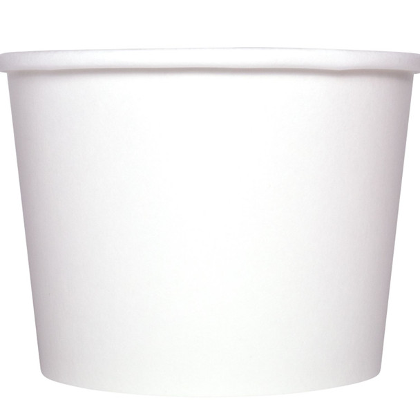 FOOD CONTAINER - PAPER - 12OZ - WHITE / 1000