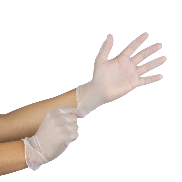 GLOVES - VINYL - CLEAR - MED - P/F / 1000
