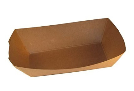FOOD TRAY - KRAFT - #300 - GREASE PROOF / 500
