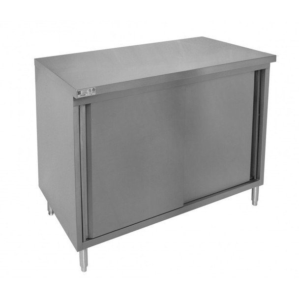 GSW- WORK TABLE CABINET BASE WITH SLIDING DOOR 24"X 60" X 35"/ 1