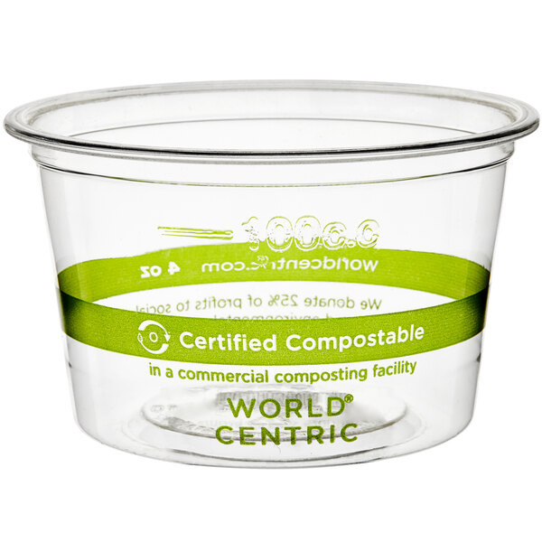 PORTION CUP - PLA - CLEAR - 4OZ / 1000