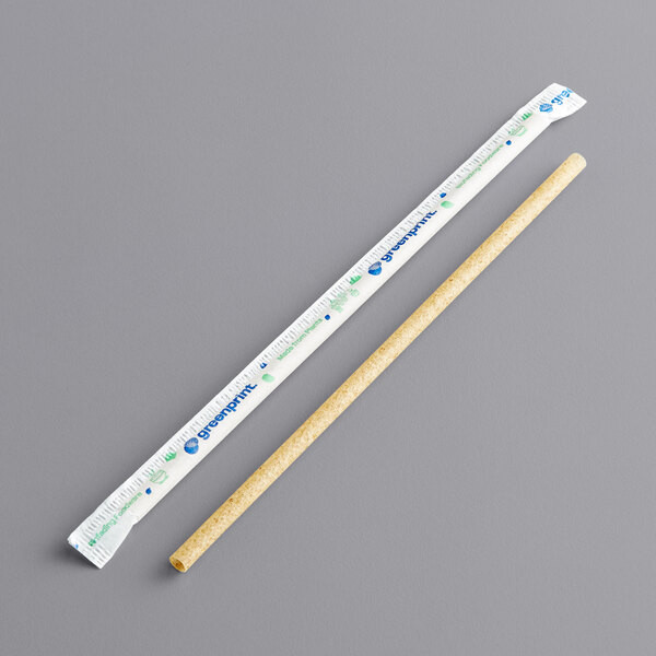 STRAW - 8.25" - AGAVE - JUMBO - WRAPPED / 2000