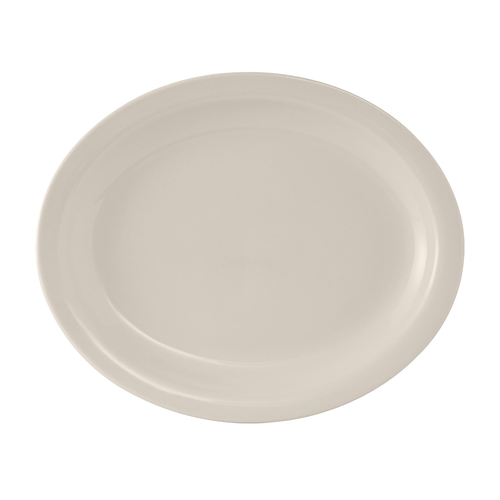  TUXTON - EGGSHELL OVAL PLATTER - 9‐1/2" x 7‐1/2" / 12