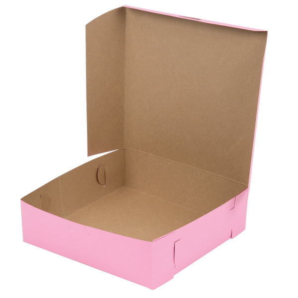 BAKERY BOX - PINK - 10 X 10 X 3 / 200