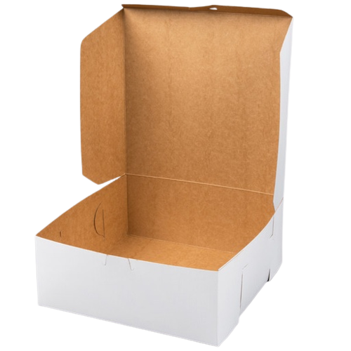 BAKERY BOX - WHITE - 10 X 10 X 4 