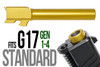 Combat Armory barrel Fits Glock 17 New  9mm Match Grade Barrel in GOLD