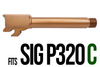 Combat Armory Barrel Fits SIG SAUER P320C 9MM Threaded 4.625'' In Copper