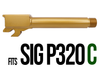 Combat Armory Barrel Fits SIG SAUER P320C 9MM Threaded 4.625'' In Gold