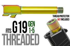 Combat Armory Barrel Fits Glock 19 9mm Match Grade Barrel Threaded in Chameleon