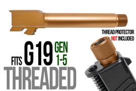 Combat Armory barrel Fits Glock 19 New  9mm Match Grade Barrel Threaded in Copper