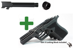 Combat Armory Stripped Pistol Lower / Frame For Gen 3 Glock® 19/23/32 Parts Compatible Locking Block Included Barrel Combo 