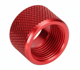 Combat Armory Thread Protector 1/2 x 28 (9mm & .357SIG Barrel) Knurled in Red