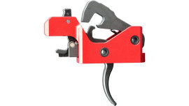  The Triggered Company The LAT AR-15  3 Position Drop In Forced Reset Rifle Trigger w/ Single Side Safety Selector in Red 17-4 Stainless Steel Trigger Pull Weight  3 - 3.5 lb