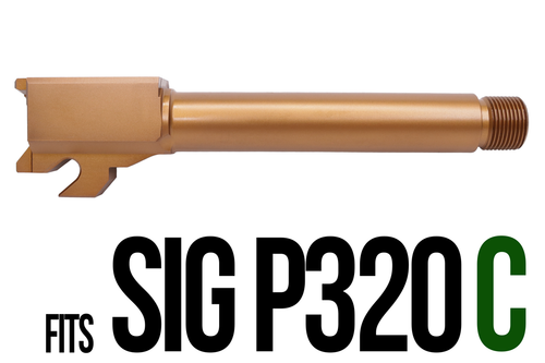 Combat Armory Barrel Fits SIG SAUER P320C 9MM Threaded 4.625'' In Copper