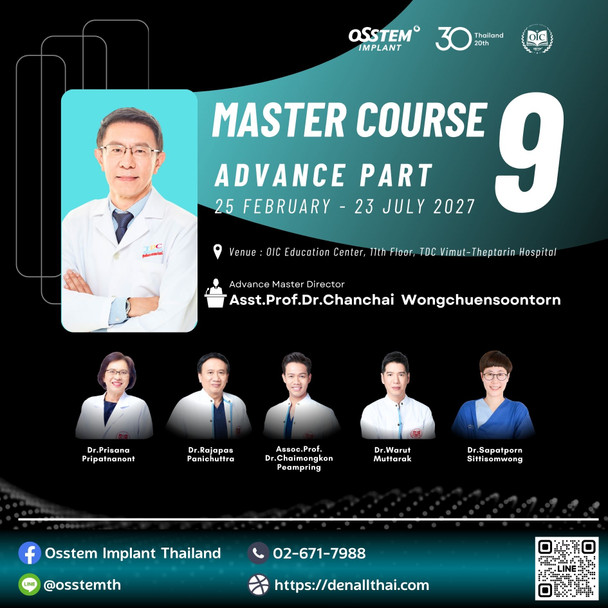 Master Course 9 Advance Part, (Start 25th February)