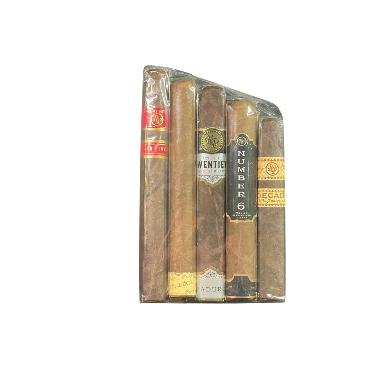 Rocky Patel 90+ Rated Factory Sampler of 5 from cigarsamplers.com comes with FREE shipping!