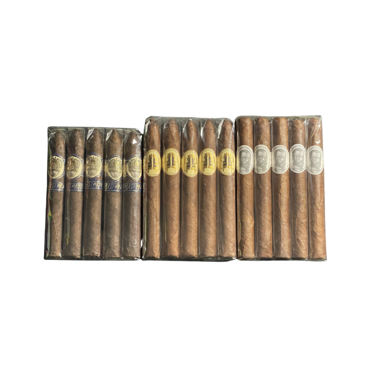 Get 5 each of the following: Caldwell Long Live The King Mad Mofo Belicoso Maduro, Caldwell The King is Dead Last Payday Torpedo, and Caldwell Limited Editon Last Tsar Toro from cigarsamplers.com with FREE shipping!
