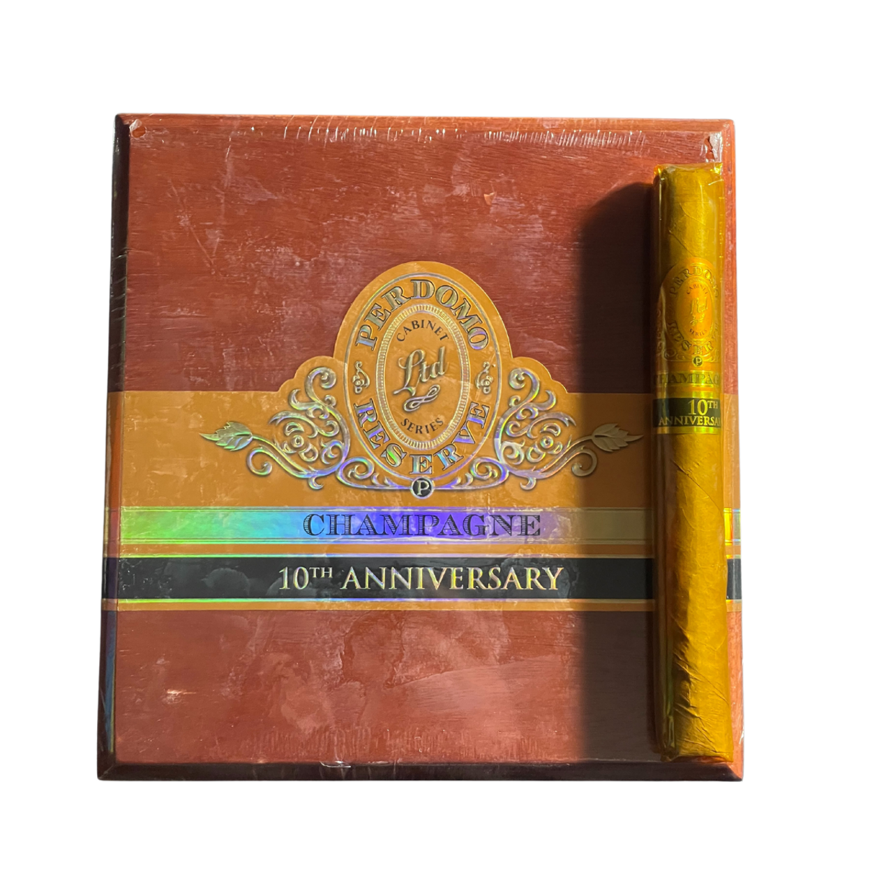 Perdomo Reserve 10th Anniversary Champagne Churchill ( 7 X 54 ) Box of 25 comes with FREE shipping @cigarsamplers.com