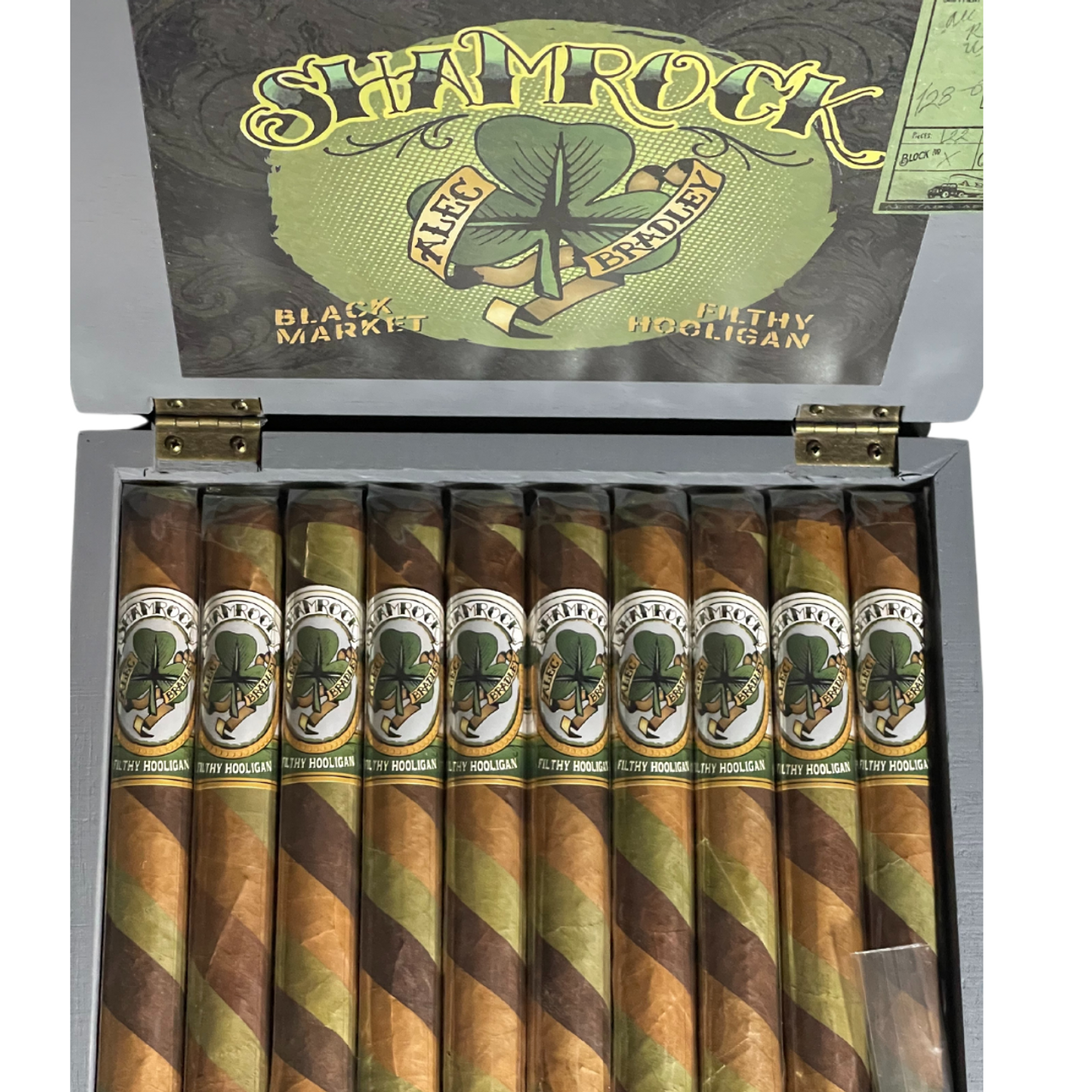 Alec Bradley Black Market Filthy Hooligan Shamrock 2024 Box of 10 Toro @cigarsamplers.com with FREE shipping!