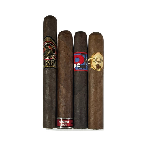 Gurkha Black Dragon, Gran Habano Vintage 2005, La Paulina #2, and Oliva O are featured in this cigarsamplers.com offering! All BIG and all shipping for FREE to you!!!