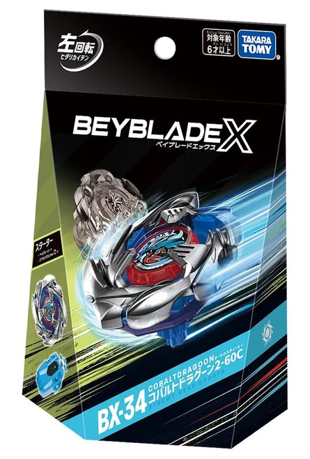 Wholesale Takara Tomy Beyblade X BX-34 Starter Cobalt