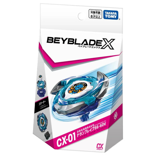 Takara Tomy Beyblade X CX-01 Starter DranBrave S6-60V