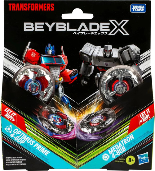 Takara Tomy Beyblade X Limited Edition BX-00 Double Starter Optimus Prime and Megatron