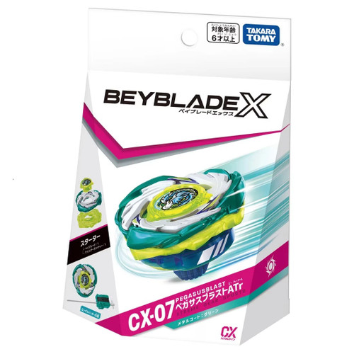 Wholesale Takara Tomy Beyblade X CX-07 Starter PegasusBlast ATr (with String Launcher) Wholesale Takara Tomy Beyblade X CX-07 Starter PegasusBlast ATr (with String Launcher)