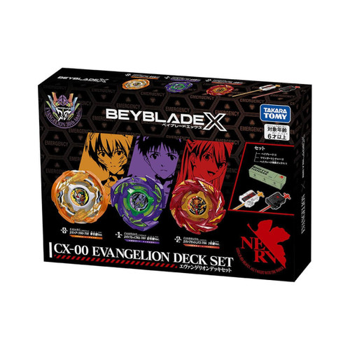 [Pre-Order of AUG | Closing Time – MARCH 30 | Expected Arrival – SEPT 1] Takara Tomy Beyblade X Limited Edition CX-00 Evangelion Deck Set