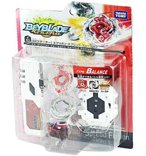 Takara Tomy Beyblade BURST B-02 DX Starter Spriggan Spread Fusion