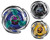 [Loose][No Packing Box][With QR Code] Takara Tomy Beyblade X UX-05 Random Booster Shinobi Shadow Select Full Set (Set of 3 Models)