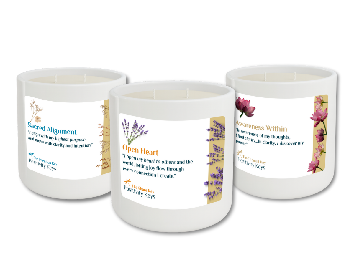 The Positivity Keys Candle Collection