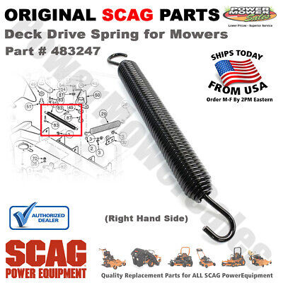 Scag 483247 SPRING, RH DECK DRIVE - SMTC