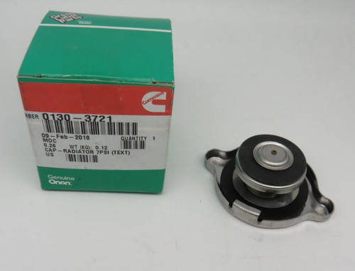Onan 130-3721 Radiator Cap 7 PSI Replaces 130-4691-02 Fits HDKAJ HDKAK HDKAT Genuine OEM