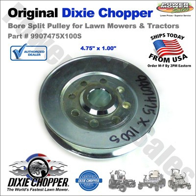 Dixie Chopper 9907475X100S Bore Split Pulley 4.75" x 1.00" for Lawn Mowers