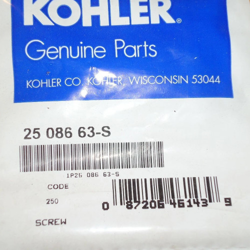 Kohler 25 086 63-S SCREW SLT PAN HD 10-32X1 1/2
