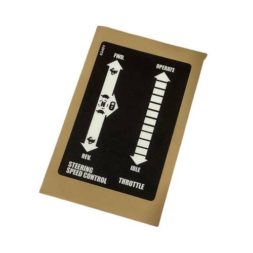 Dixie Chopper 63401 Decal - Throttle Control