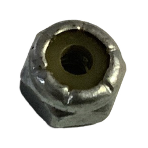 Dixie Chopper N-128 NUT-#6-32 NYLOC; CLEAR ZINC